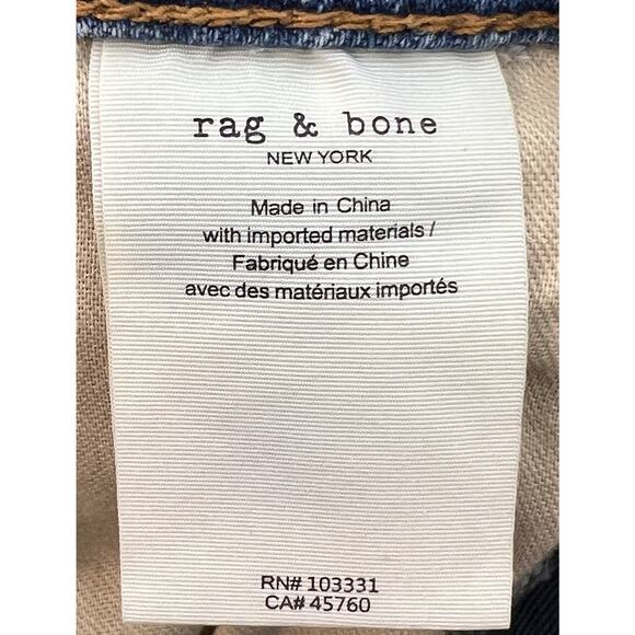 Rag & Bone Casey High Rise Ankle Flare Jeans Lucy Size 30 Distressed Retail $255 - Picture 12 of 16